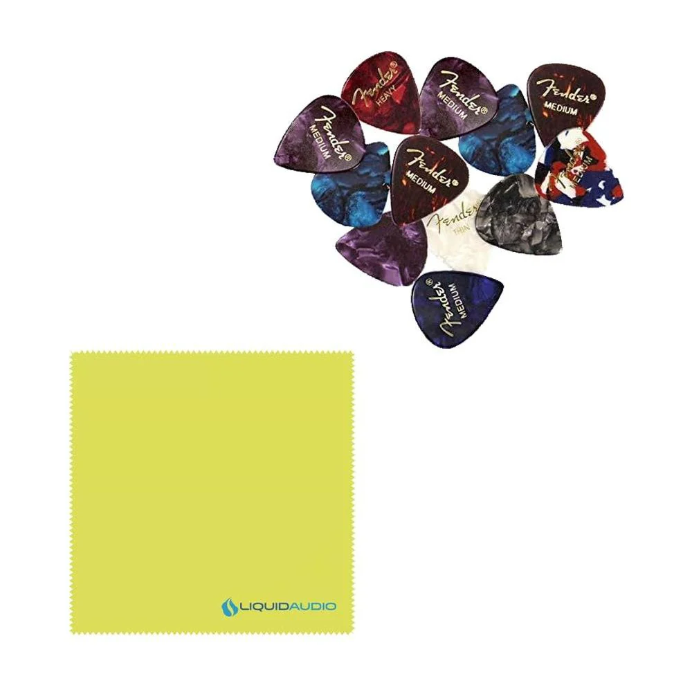 LR Baggs Anthem SL-C Classical Guitar Pickup Battery Life: 170+ hrs Bundle w/ 12x Fender Picks and Liquid Audio Polishing Cloth - Image 7