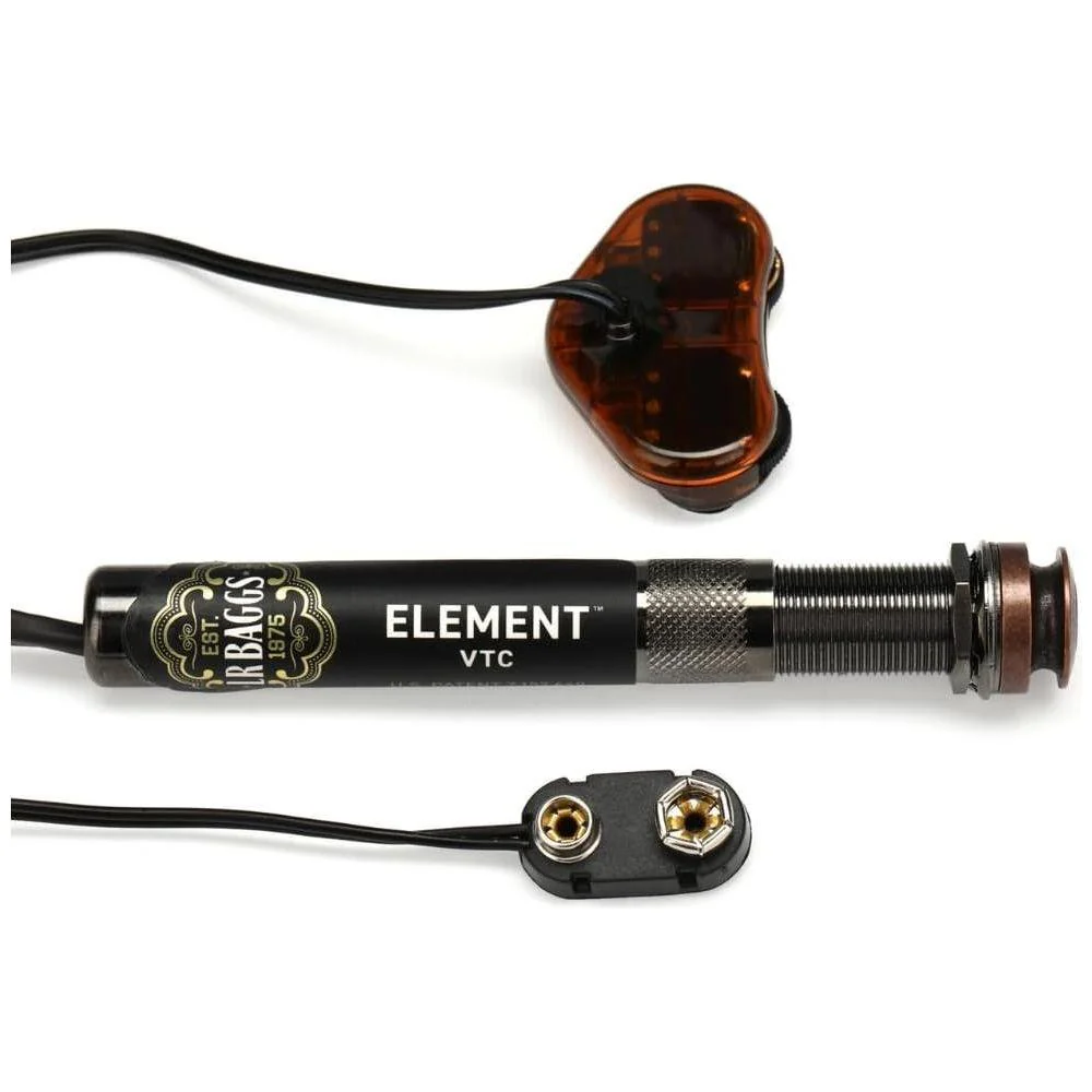 LR Baggs EAS-VTC Element Active System with Volume and Tone Control for Steel String Guitar Bundle w/ 12x Fender Picks and Liquid Audio Polishing Cloth - Image 4