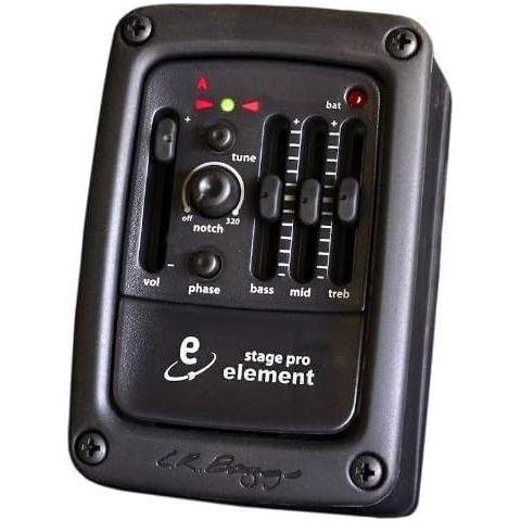 LR Baggs StagePro Element Advanced Undersaddle Pickup with Unrivaled Dynamic Range Bundle w/ 12x Fender Picks and Liquid Audio Polishing Cloth - Image 2