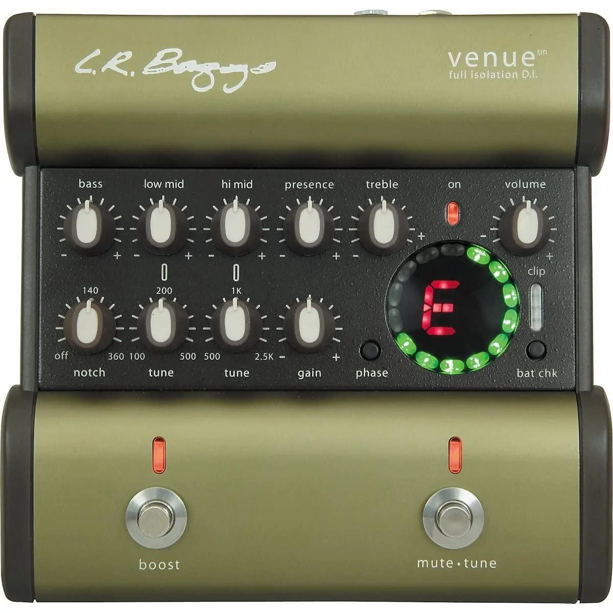 LR Baggs Venue DI Acoustic Guitar Effect Pedal Bundle w/ 12x Picks and Liquid Audio Polishing Cloth - Image 2