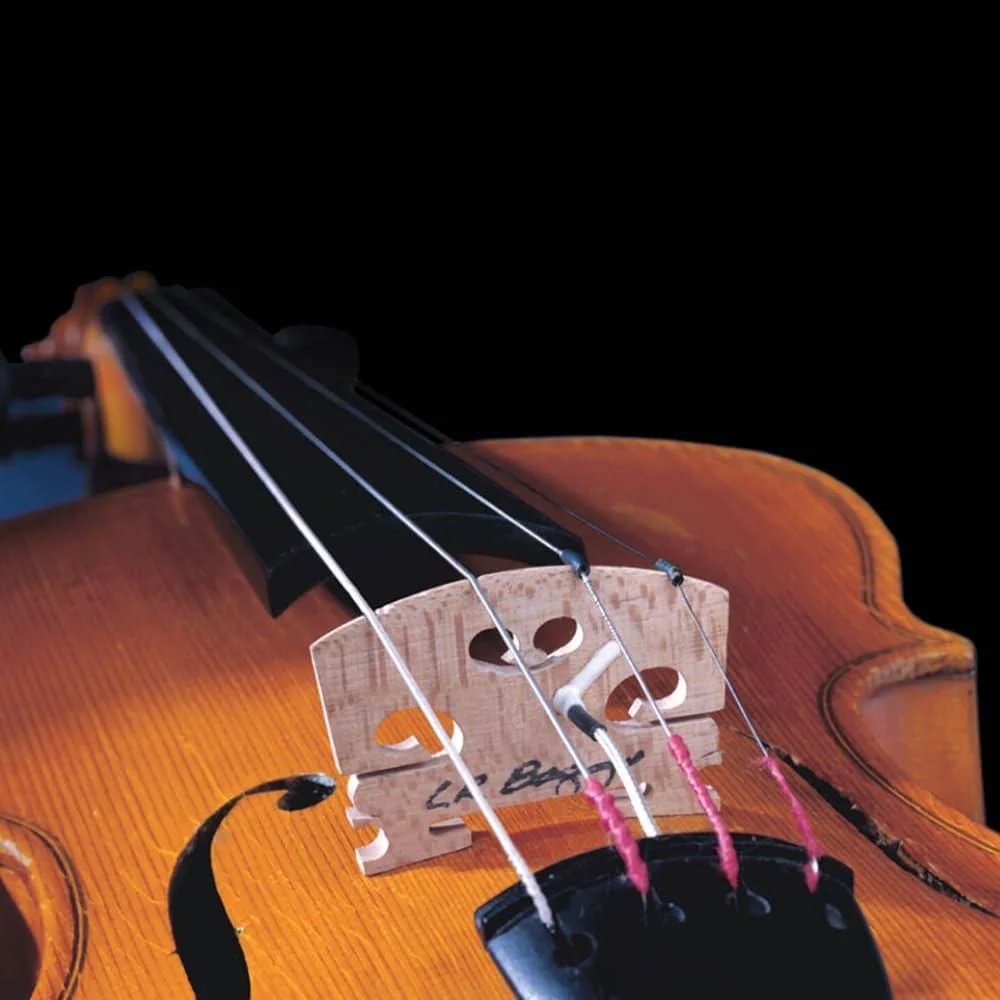 LR Baggs Vio Violin Pickup with External Jack Mount Bundle w/ 12x Fender Picks and Liquid Audio Polishing Cloth - Image 2