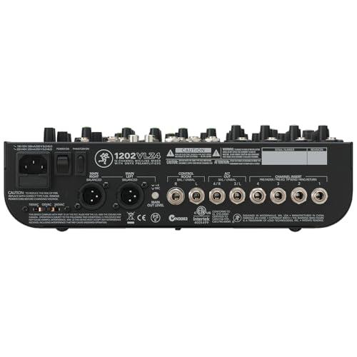 Ma ckie 1202VLZ4 12-Channel Compact Analog Mixer Bundle w/ 4-Pack Pig Hog PHM10 8mm Mic Cable and Liquid Audio Polishing Cloth - Image 6
