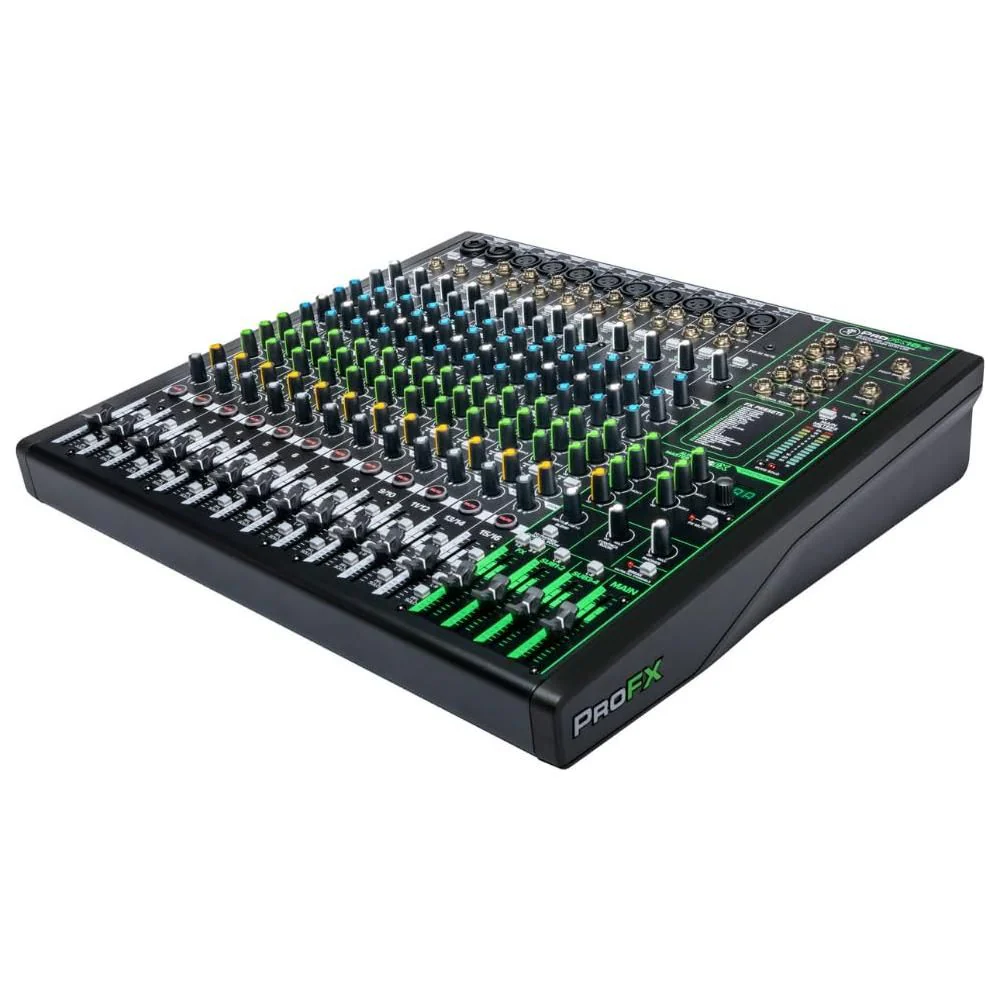 Mackie ProFX16v3 16-Channel Professional Analog Mixer with USB Bundle w/ 4-Pack Pig Hog PHM15 Pig Hog 8mm Mic Cable, Power Cable and Liquid Audio Polishing Cloth - Image 3