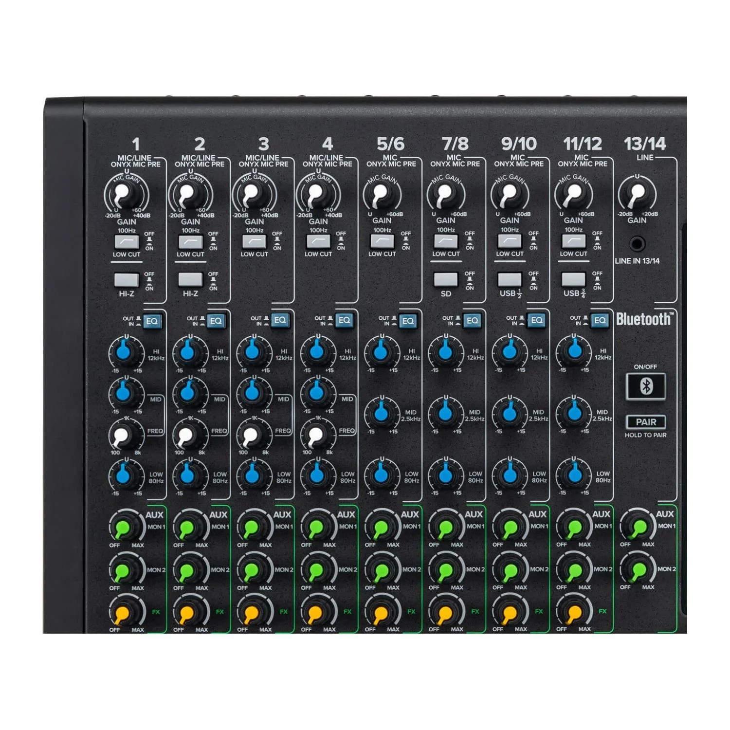 Mackie Onyx Channel Premium Analog Mixer with Multi-Track USB - Image 13