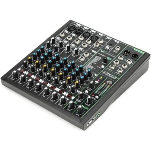 Mackie ProFX10v3 10-Channel Analog Mixer with USB Bundle w/Samson Over-Ear Stereo Headphones, 2-Pack Pig Hog 8mm XLR Mic Cable, Liquid Audio Pop Filter and Liquid Audio Polishing Cloth - Image 5