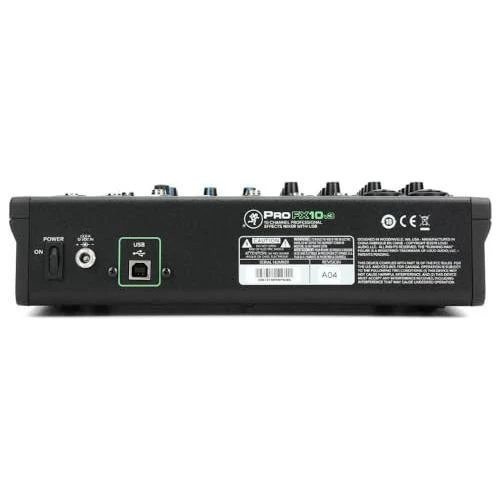 Mackie ProFX10v3 10-Channel Analog Mixer with USB Bundle w/Samson Over-Ear Stereo Headphones, 2-Pack Pig Hog 8mm XLR Mic Cable, Liquid Audio Pop Filter and Liquid Audio Polishing Cloth - Image 7
