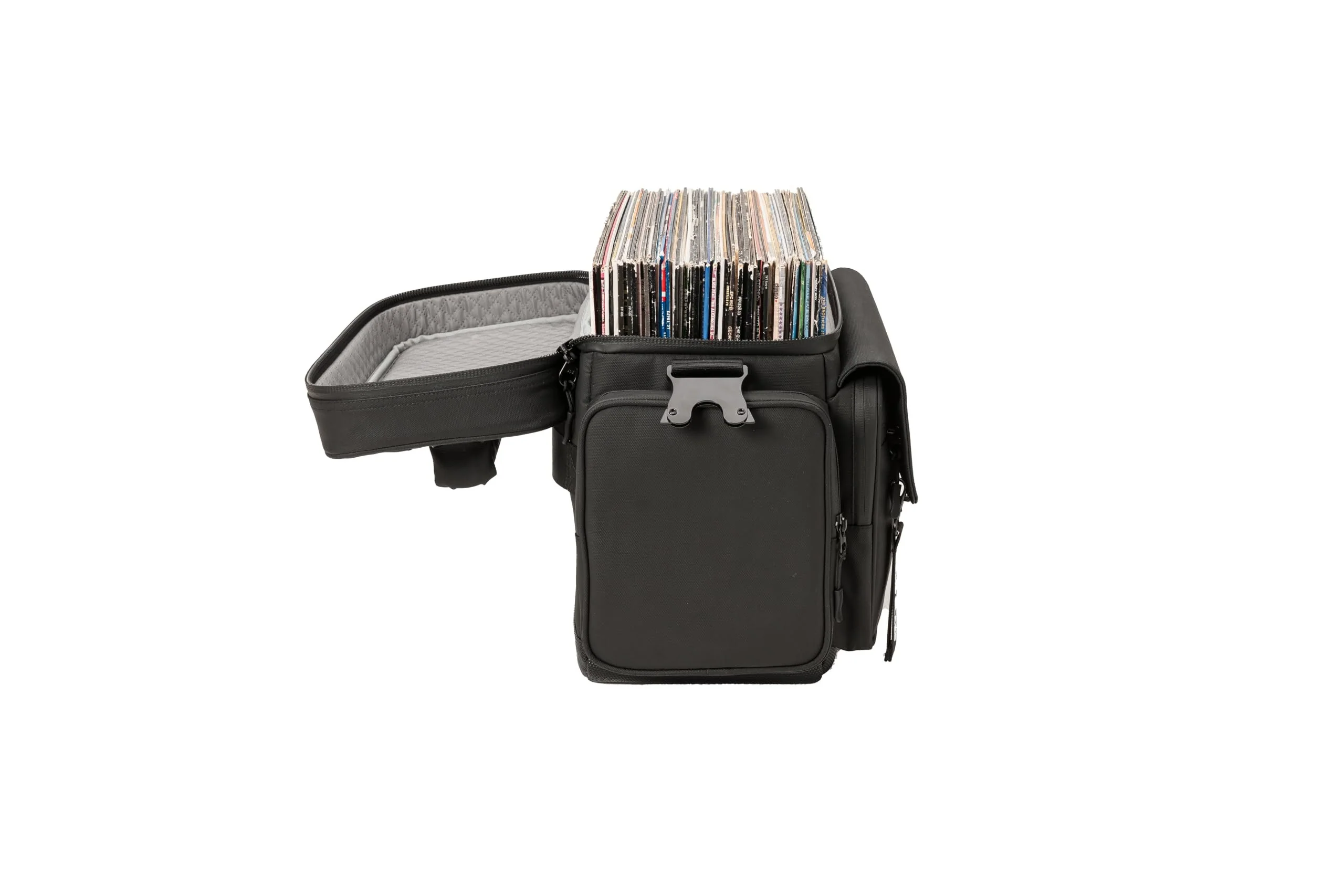 Magma Solid Blaze Vinyl Bag; Holds up to 50 x 12" Records in Water Resistant, Eco Friendly, Durable and Sleek Case - Image 4