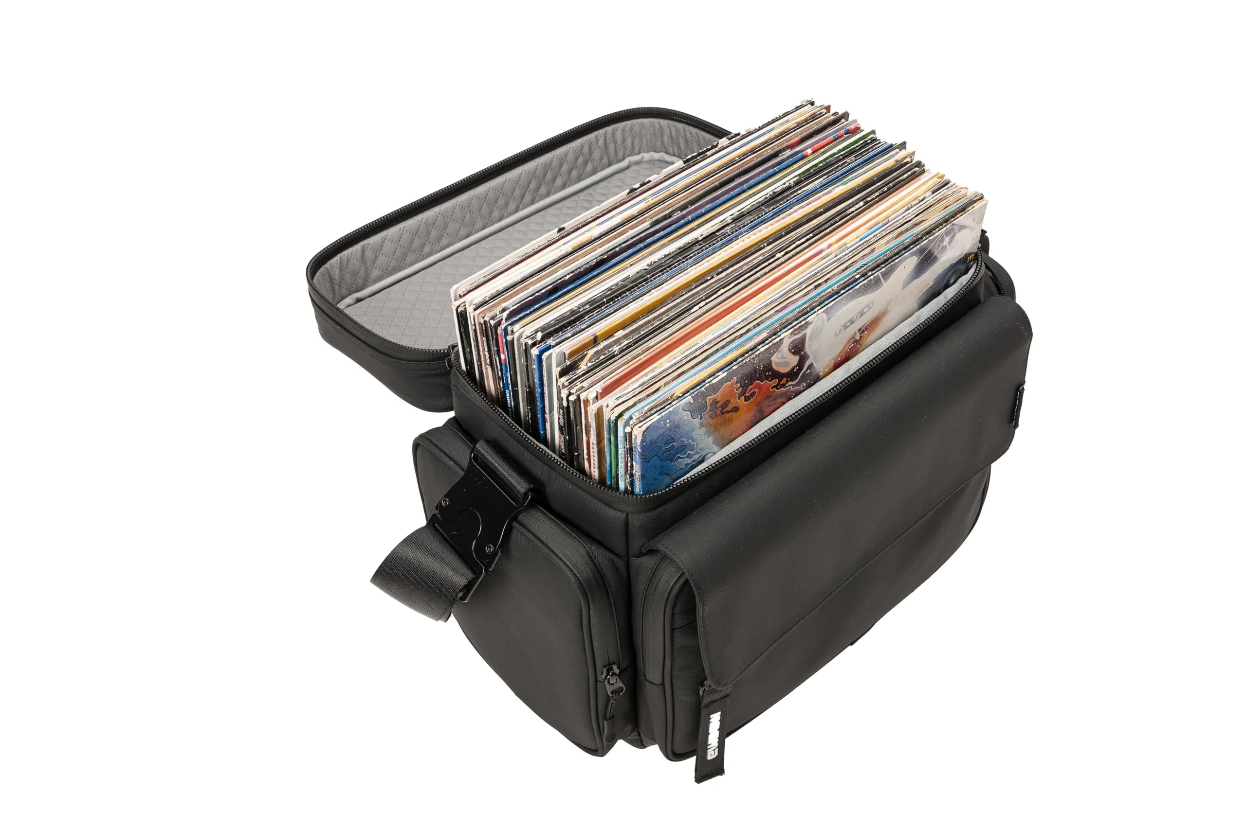 Magma Solid Blaze Vinyl Bag; Holds up to 50 x 12" Records in Water Resistant, Eco Friendly, Durable and Sleek Case - Image 6