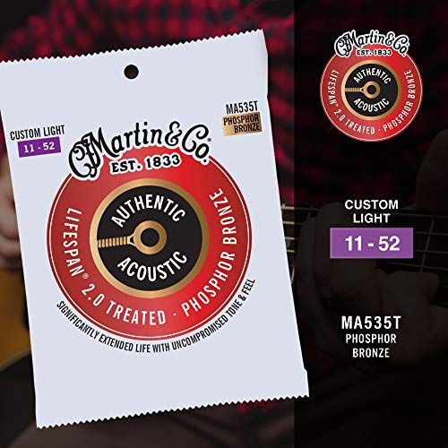 Martin Authentic Acoustic - Treated with Lifespan 2.0 for Long Life (HT Phos Bronze) - Image 5