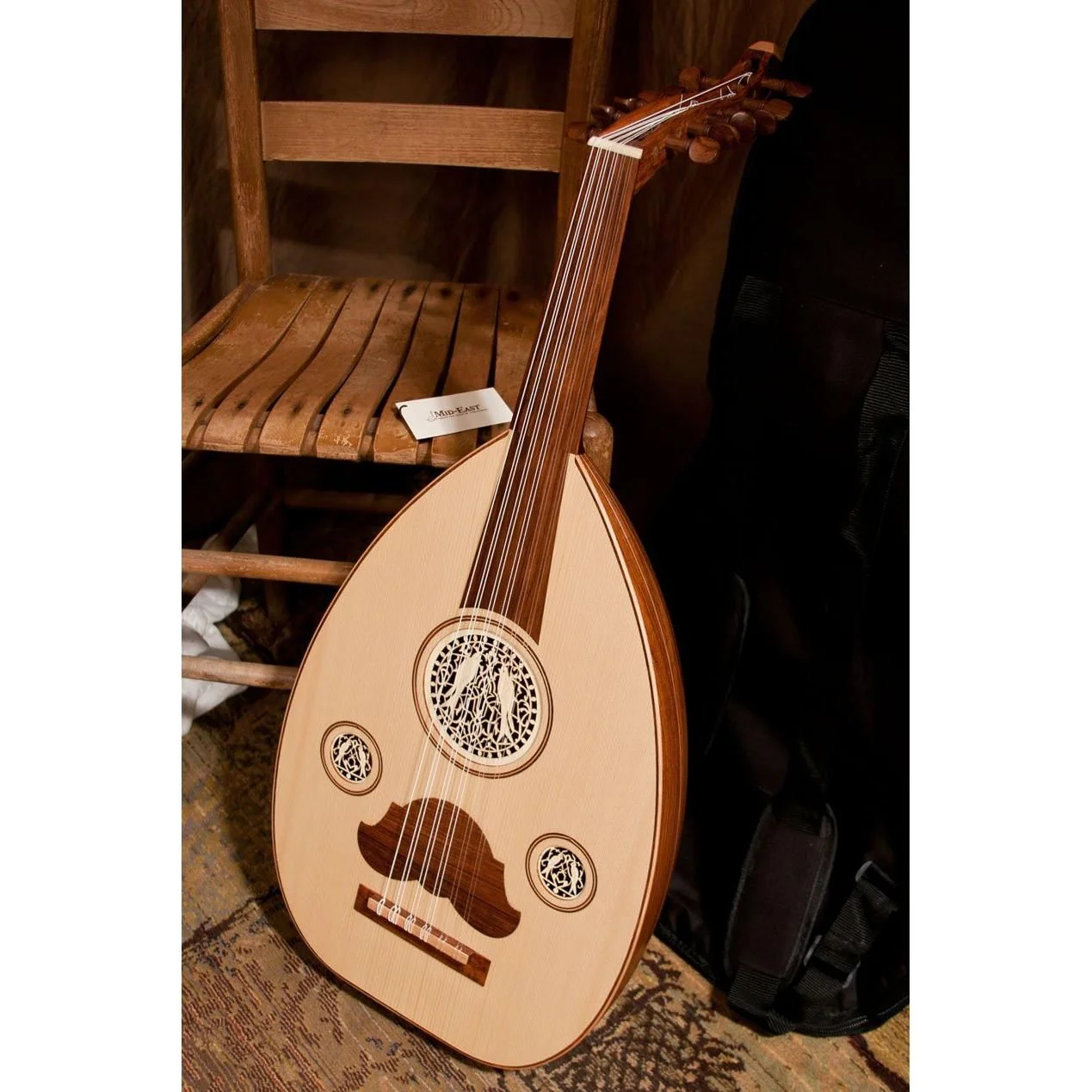 Mid-East OUDRN Arabic Oud Sheesham w/ Gig Bag - Image 2