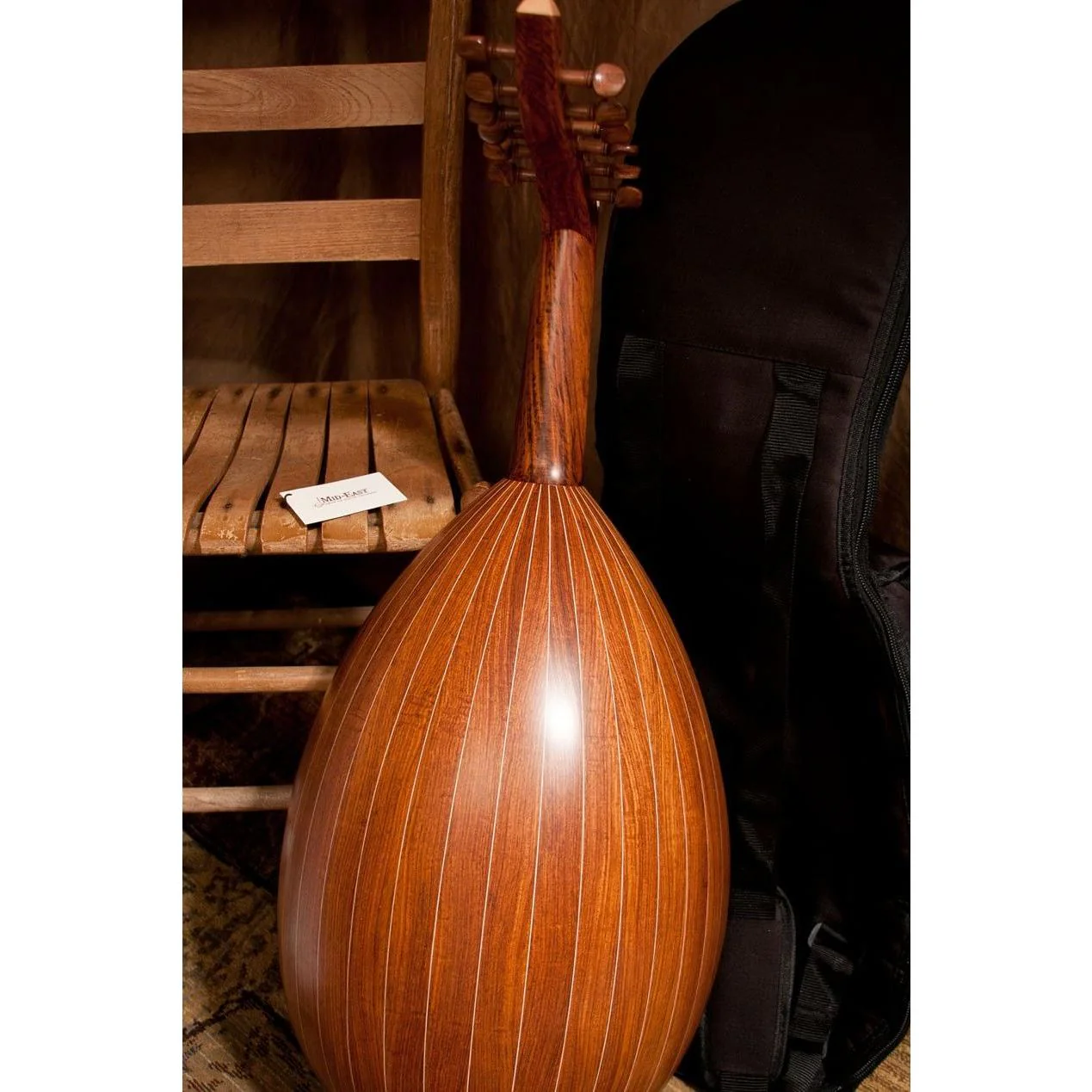 Mid-East OUDRN Arabic Oud Sheesham w/ Gig Bag - Image 5