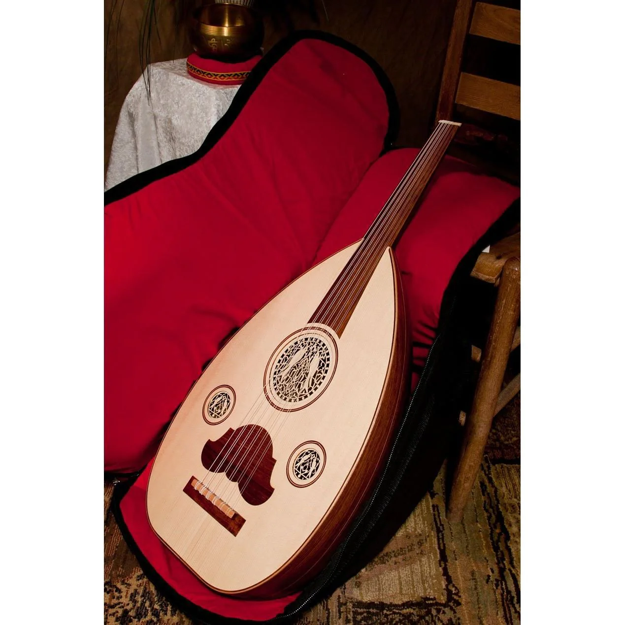 Mid-East OUDRN Arabic Oud Sheesham w/ Gig Bag - Image 7