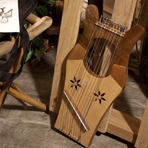 Mid-East Mini Kinnor Harp - Light - Walnut - Image 4