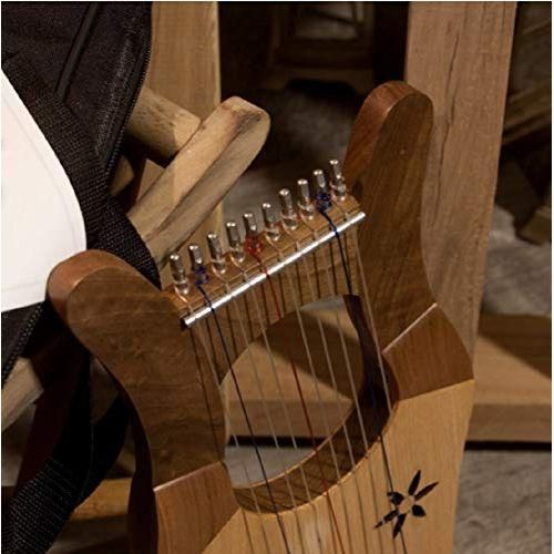 Mid-East Mini Kinnor Harp - Light - Walnut - Image 5