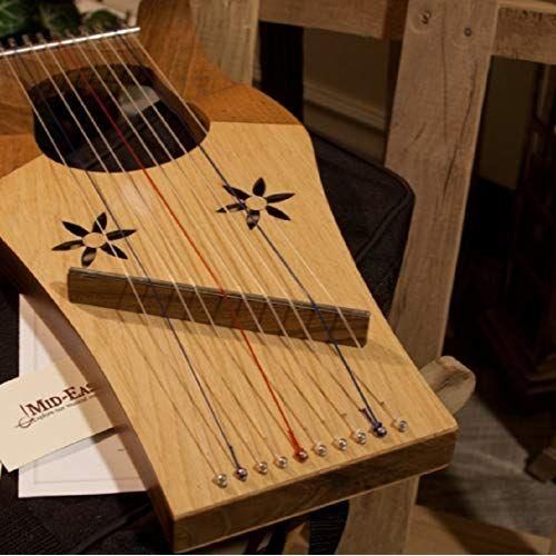 Mid-East Mini Kinnor Harp - Light - Walnut - Image 6