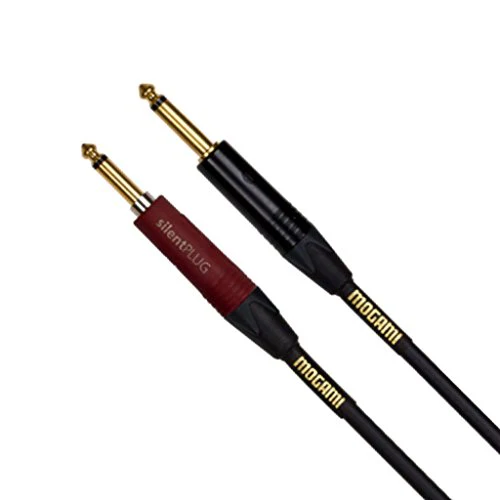 Mogami GOLD INST SILENT S Guitar Instrument Cable, 1/4" TS Male Plugs, Gold Contacts, Straight Connectors with silentPLUG - Image 2