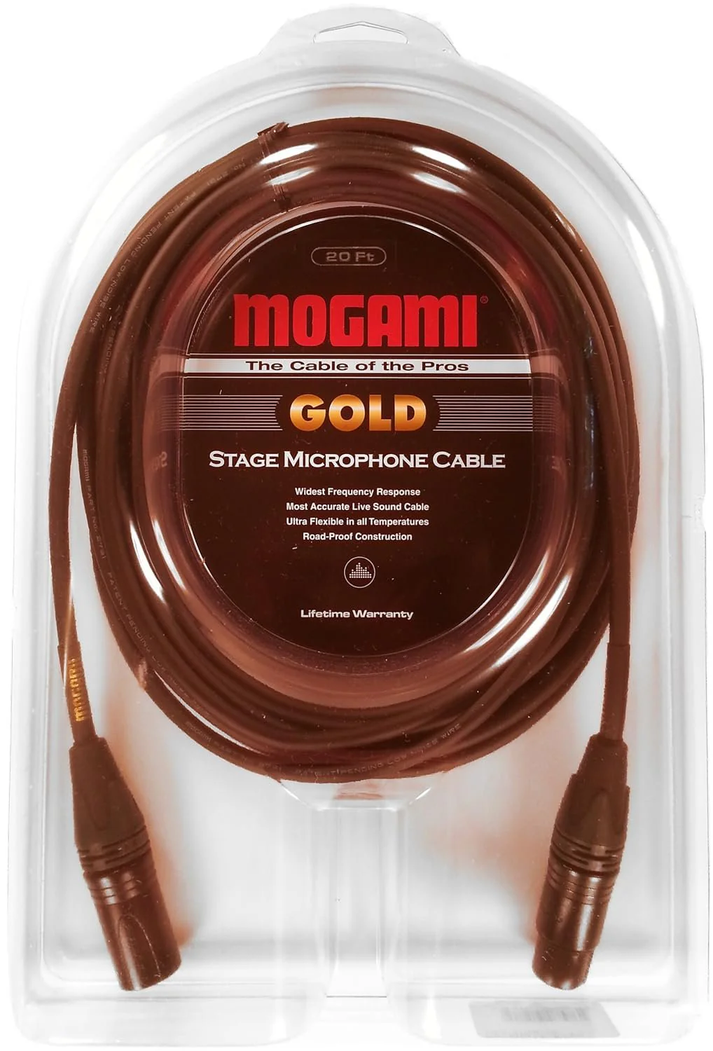 Mogami Gold STAGE Series XLR Microphone Cable, 3-Pin, XLR-F to XLR-M - Image 6