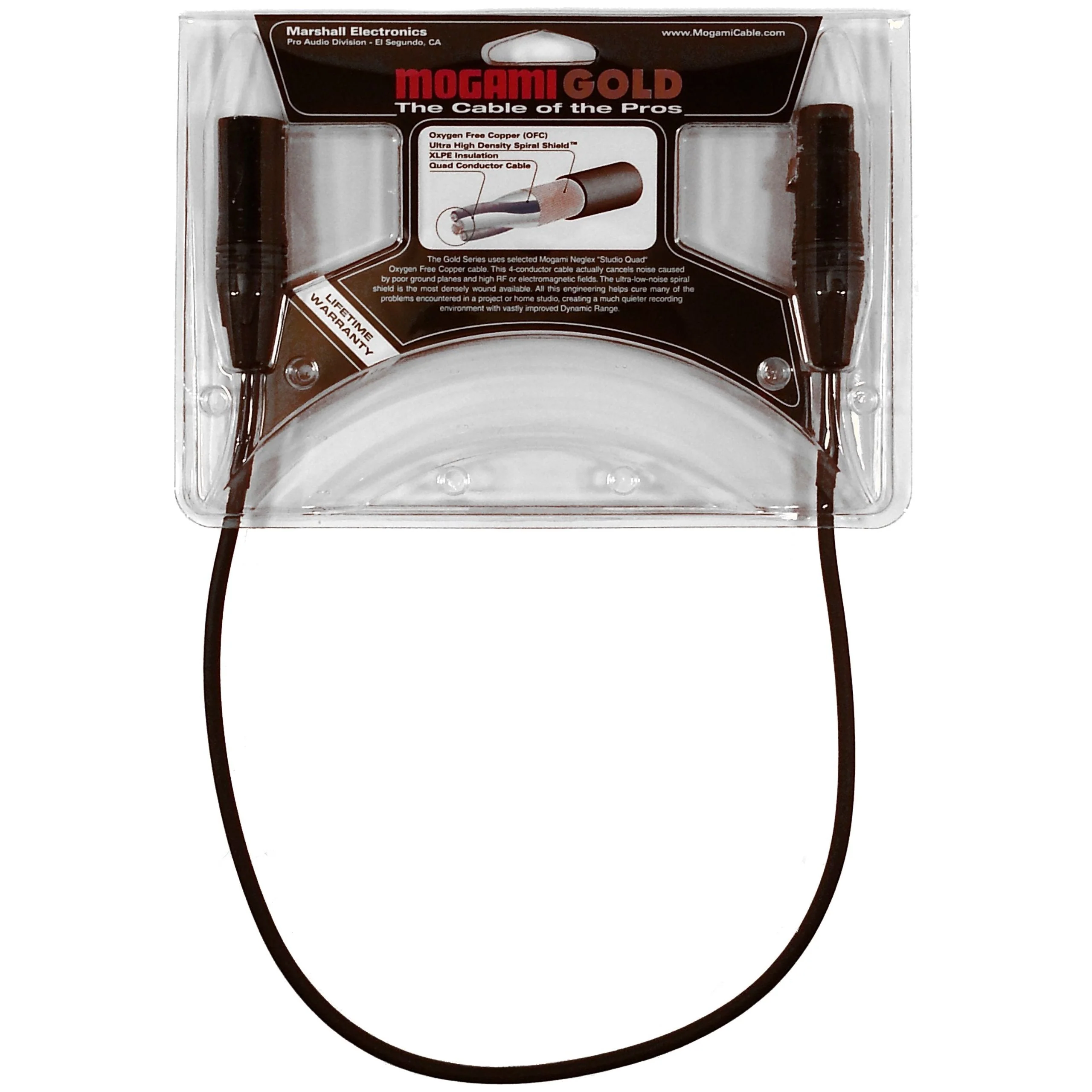 Mogami GOLD STUDIO XLR Microphone Cable, XLR-Female to XLR-Male, 3-Pin, Gold Contacts, Straight Connectors - Image 16