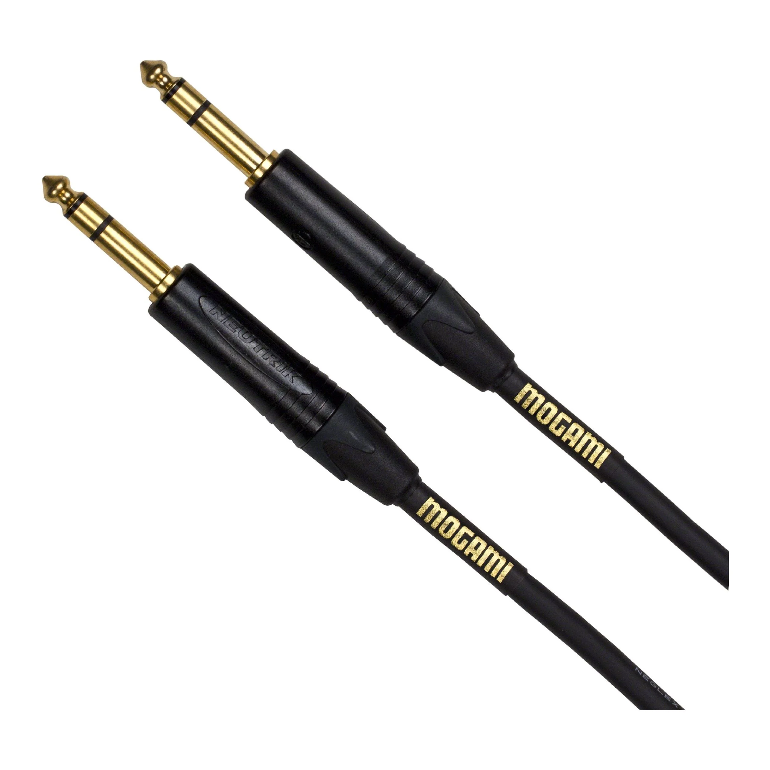 Mogami GOLD TRS-TRS Balanced Audio Patch Cable, 1/4" TRS Male Plugs, Gold Contacts, Straight Connectors - Image 3