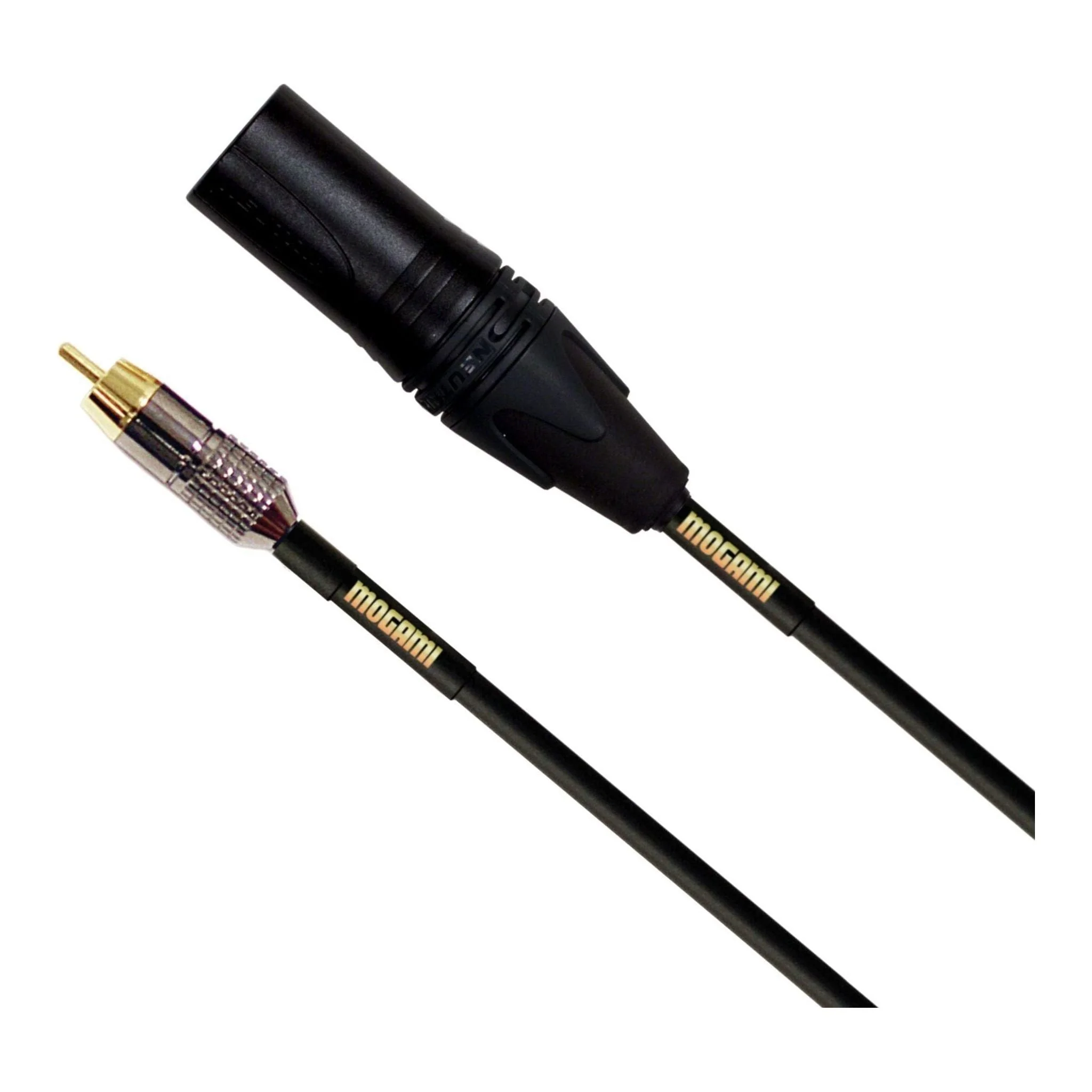 Mogami Gold XLRM-RCA Unbalanced Audio Adapter Cable, RCA Male Plug to XLR-Male, Gold Contacts, Straight Connectors - Image 3