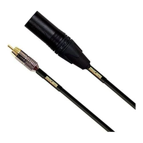 Mogami Gold XLRM-RCA Unbalanced Audio Adapter Cable, RCA Male Plug to XLR-Male, Gold Contacts, Straight Connectors - Image 4