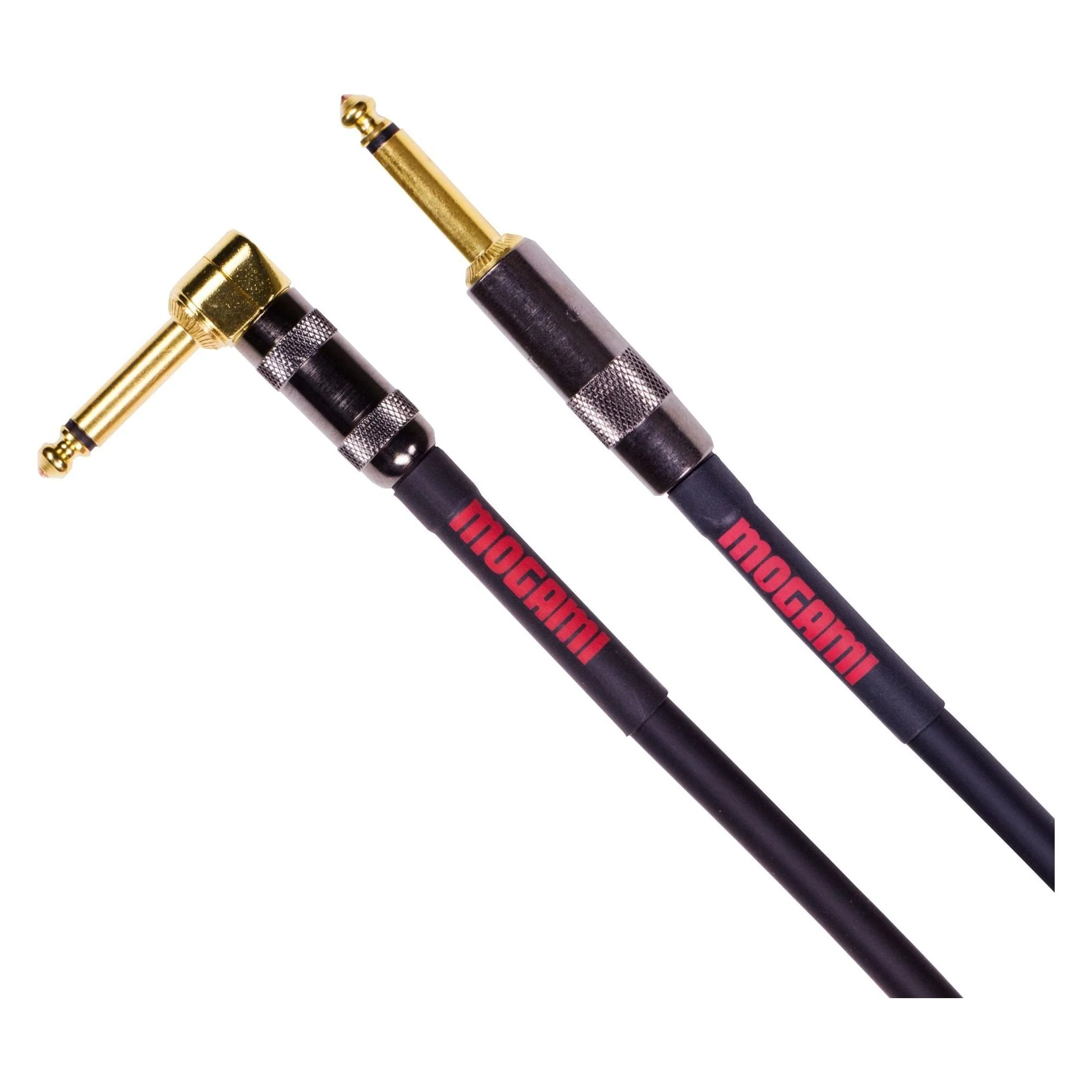 Mogami OD GTR-R Overdrive Guitar Instrument Cable, 1/4" TS Male Plugs, Gold Contacts, Right Angle and Straight Connectors - Image 6