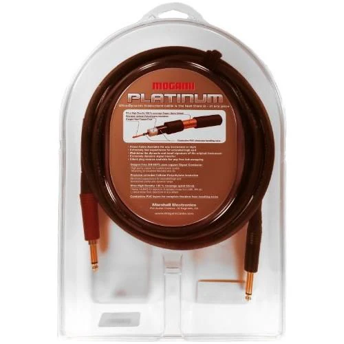 Mogami Platinum Guitar 12, Straight to Straight with Quiet Plug 12 feet - Image 3