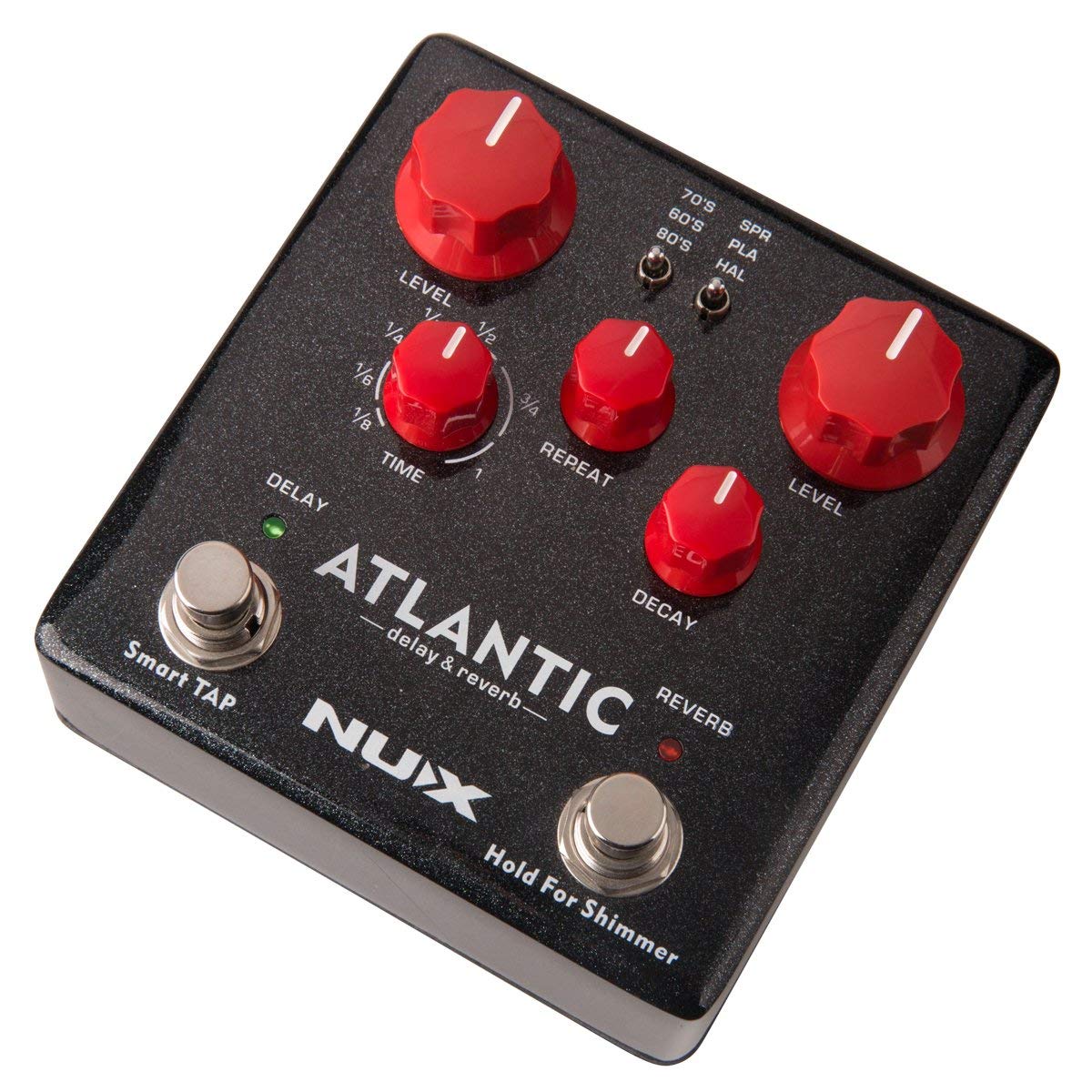 NUX Atlantic Multi Delay and Reverb Effect Pedal with Inside Routing and Secondary Reverb Effects - Image 2