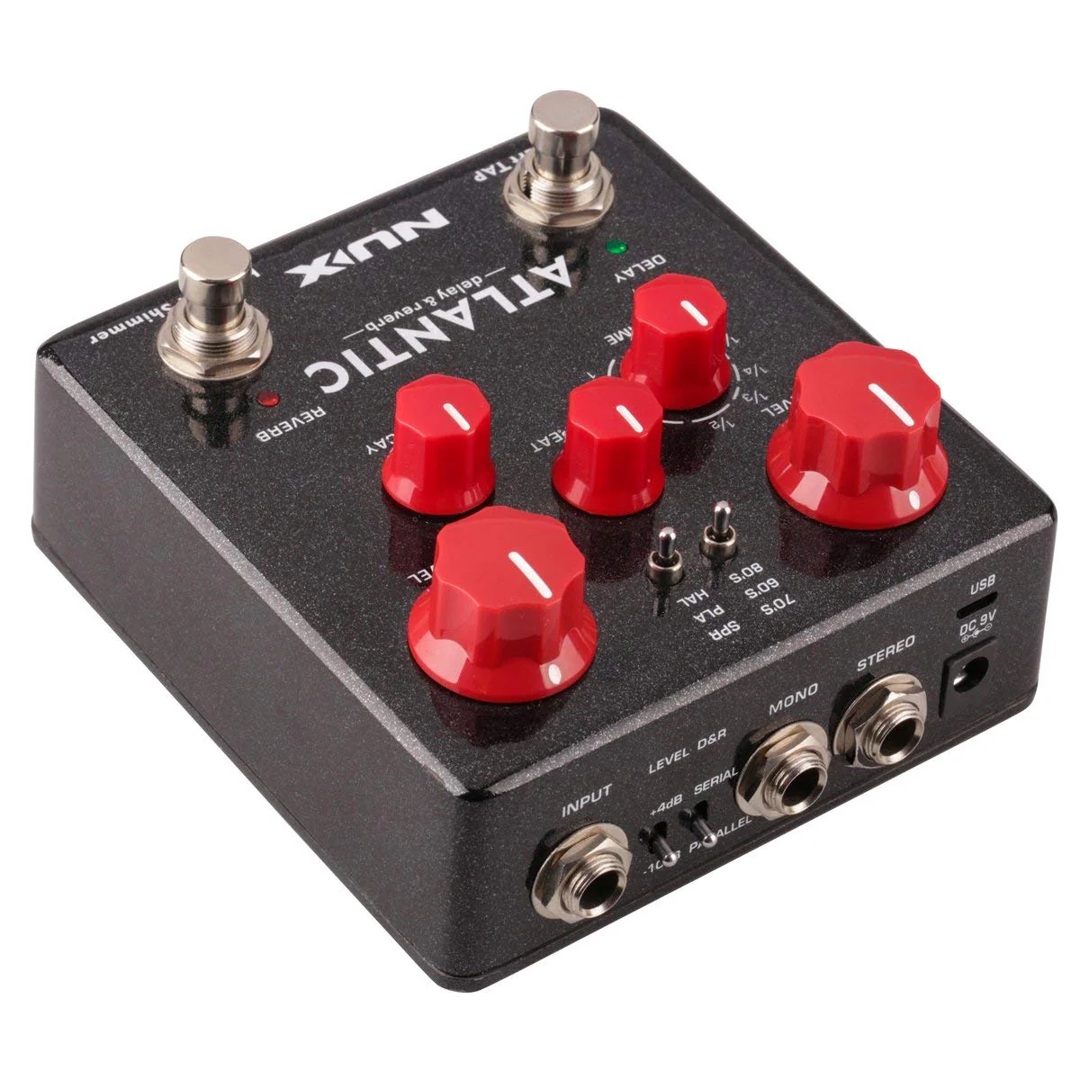 NUX Atlantic Multi Delay and Reverb Effect Pedal with Inside Routing and Secondary Reverb Effects - Image 3