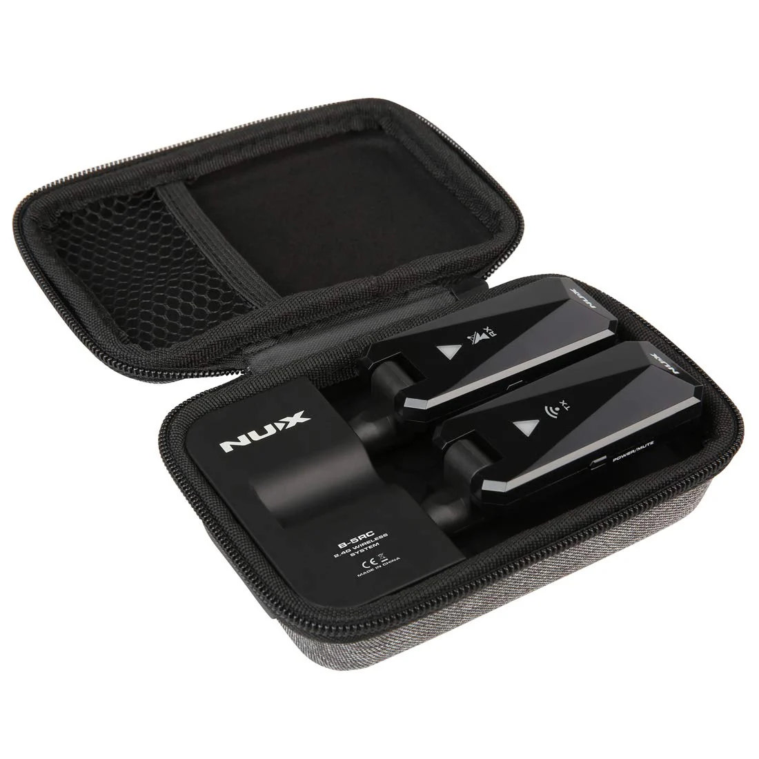 NUX B-5RC Wireless Guitar System for Most of Types of Guitar with Active or Passive Pickup, Charging Case Included,Auto Match,Mute Function,Guitar Wireless Transmitter and Receiver, 2.4GHz (Black-N) - Image 3