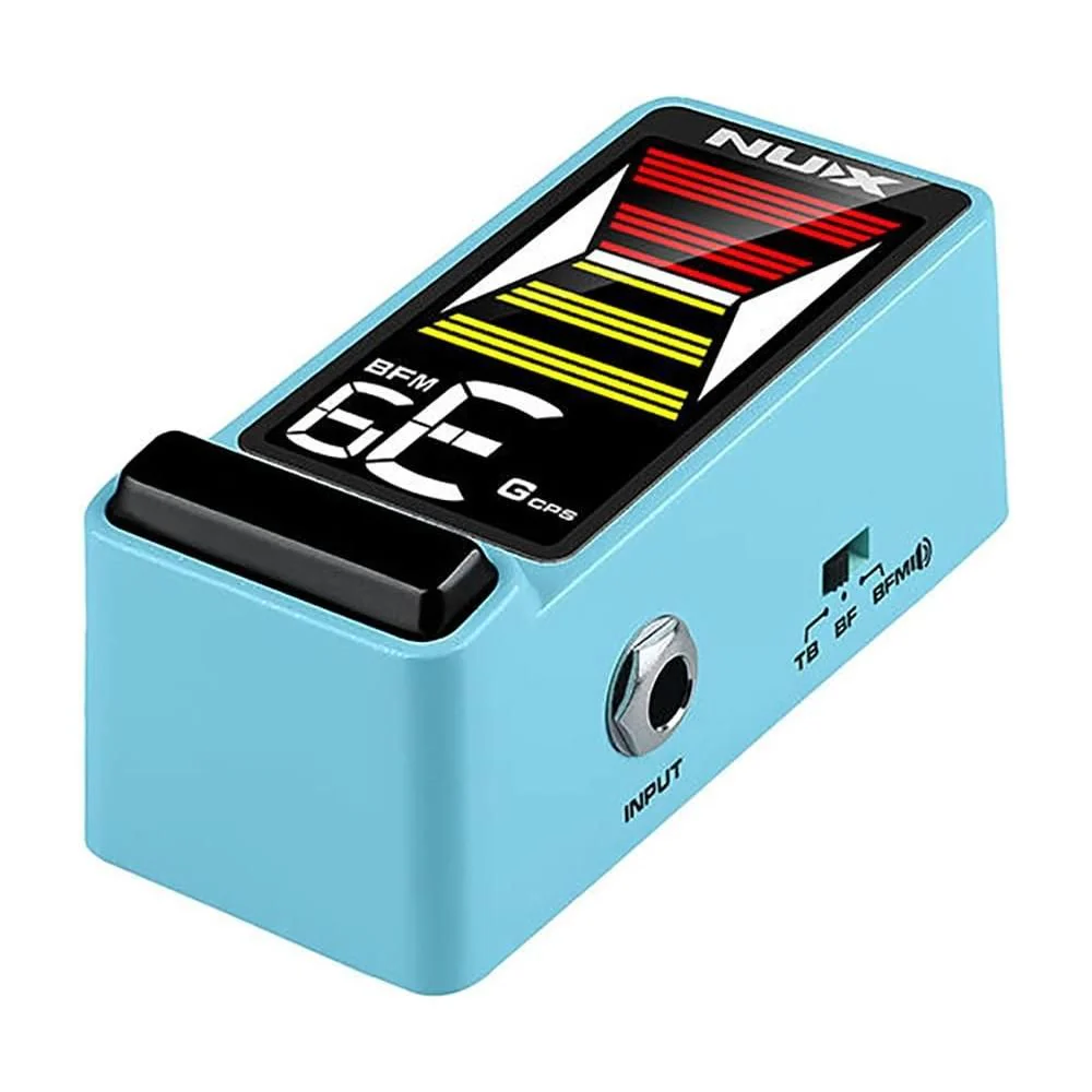 NuX Effects NTU-3 Flow Tune MKII Guitar/Bass Tuner Pedal with 4 Tuning Modes, Blue - Image 3