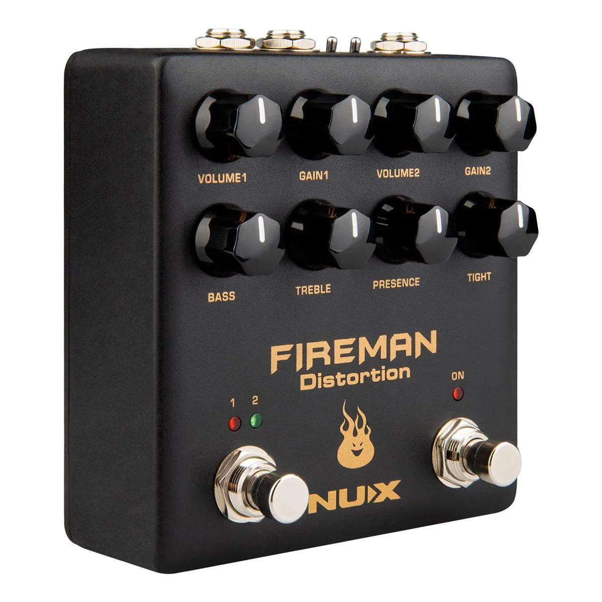 NUX Fireman Distortion Effect Pedal Dual Channel Brown Sound - Image 4