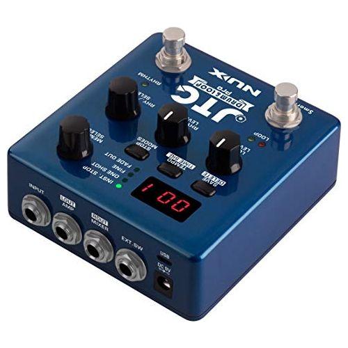 NUX JTC PRO Drum Loop PRO Dual Switch Looper Pedal 6 hours recording time 24-bit and 44.1 kHz sample rate - Image 4