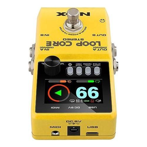 NUX Loop Core Stereo Guitar Looper Pedal, 6 hours recording time,Stereo Audio, MIDI Control, Cab Simulation for Output to Mixer. - Image 2