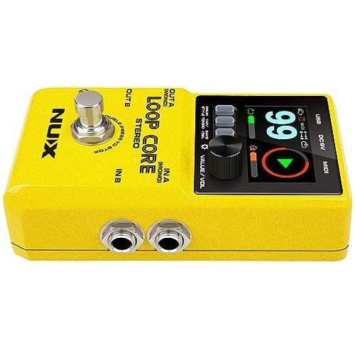 NUX Loop Core Stereo Guitar Looper Pedal, 6 hours recording time,Stereo Audio, MIDI Control, Cab Simulation for Output to Mixer. - Image 3