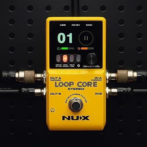 NUX Loop Core Stereo Guitar Looper Pedal, 6 hours recording time,Stereo Audio, MIDI Control, Cab Simulation for Output to Mixer. - Image 5