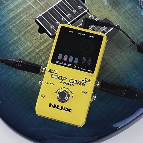 NUX Loop Core Stereo Guitar Looper Pedal, 6 hours recording time,Stereo Audio, MIDI Control, Cab Simulation for Output to Mixer. - Image 6