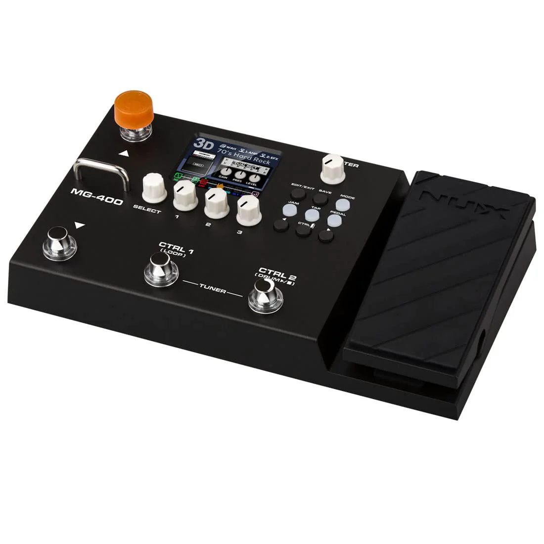 NUX MG-400 Multi Effects Pedal, Amp Modeling, 512 samples IR, 10 Independent Moveable Signal Blocks - Image 4