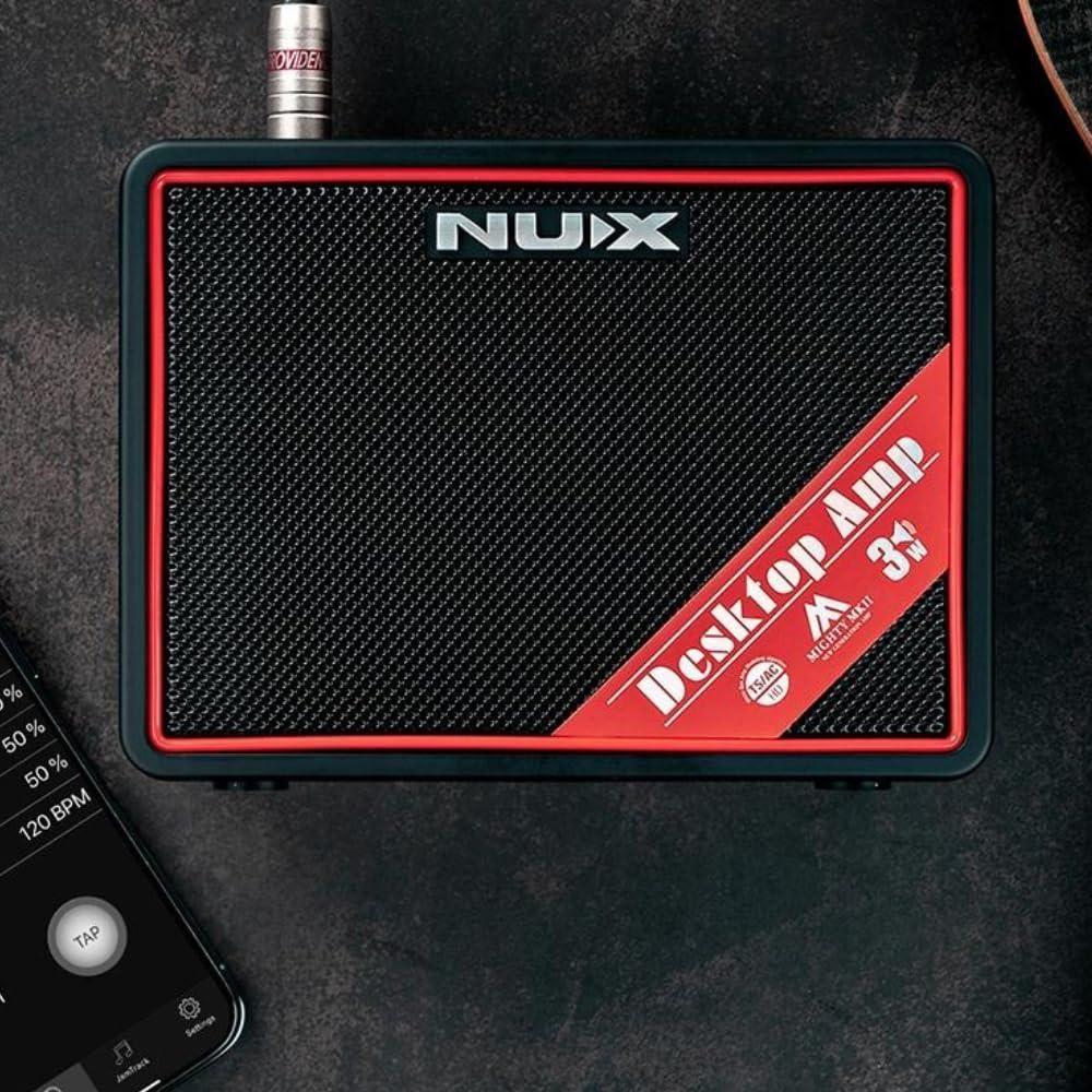 NUX Mighty Lite MKII Portable Desktop Modeling Guitar Amplifier Bundle w/12x Guitar Picks and Liquid Audio Polishing Cloth - Image 2
