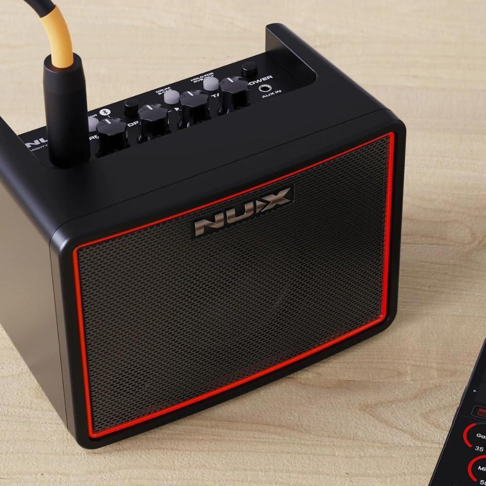 NUX Mighty Lite MKII Portable Desktop Modeling Guitar Amplifier Bundle w/12x Guitar Picks and Liquid Audio Polishing Cloth - Image 4