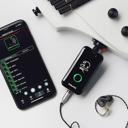 NUX Mighty Plug MP-2 Guitar and Bass Modeling Headphone Amplug Bundle with 12X Guitar Picks and Instrument Polishing Cloth - Bluetooth,13 Amplifier Models,20 IR,19 Variety of Effects - Image 6