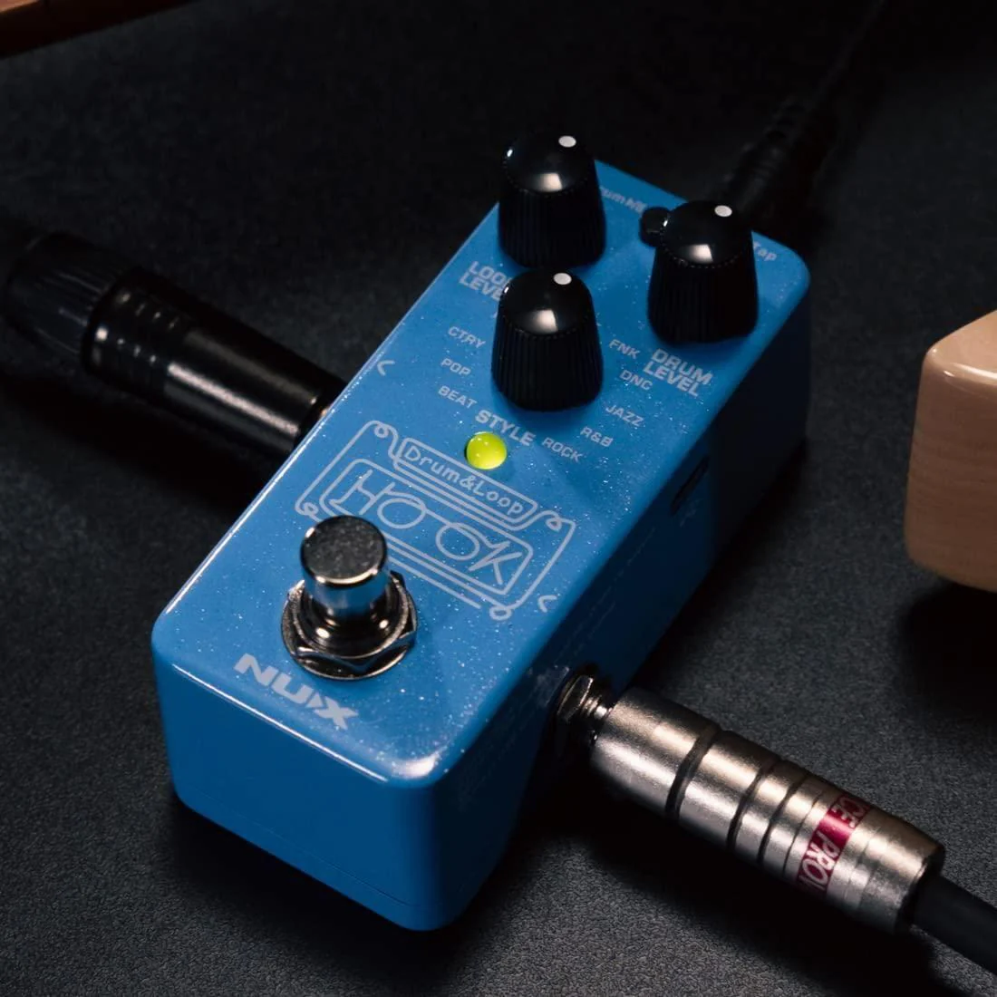 NUX NDL-3 HOOK Drum & Loop Mini Looper Pedal, 6 minutes recording, unlimited overdubs, 1/8 phones out for silent practice - Image 5