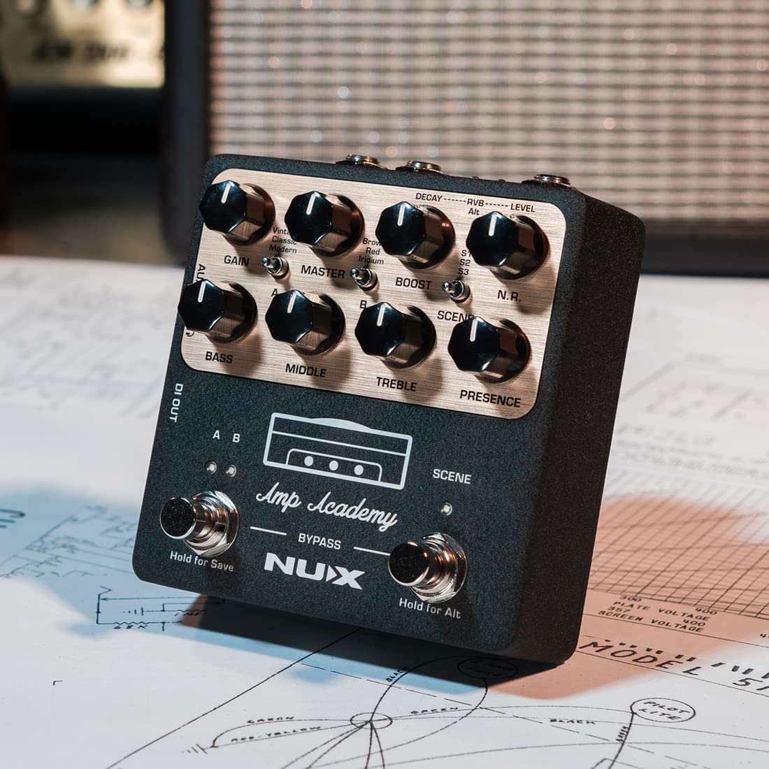 NUX NGS-6 Amp Academy Amp Modeler Guitar Pedal 1024 Samples IR, 3rd Party IR Loader - Image 7