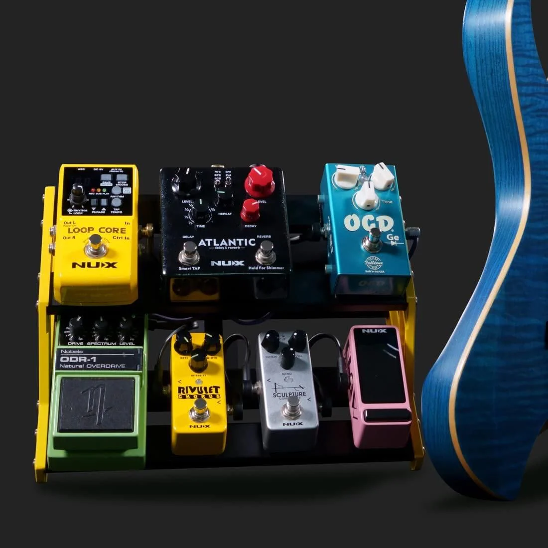 NUX NPB-S Guitar Pedal Board with Bag, Anodized Aluminum Material - Image 4