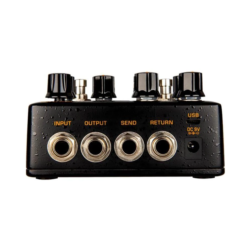 NUX Optima Air NAI-5 Dual Switch Guitar Simulator Bundle w/2x Strukture S6P48 Woven Right Angle Patch Cables, 12x Guitar Picks and Liquid Audio Polishing Cloth - Image 8