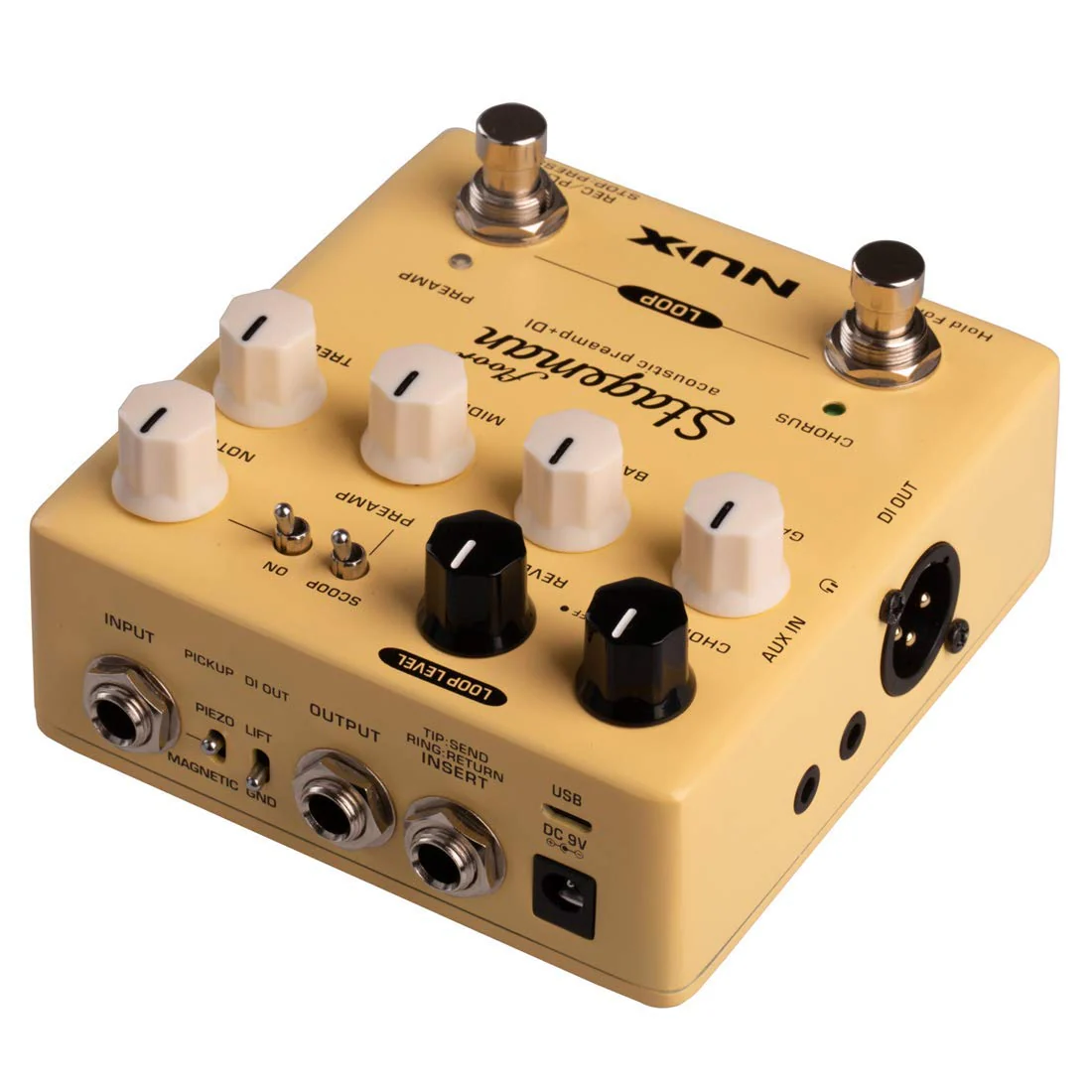 NuX Stageman Floor Acoustic Preamp and DI Pedal - Image 2