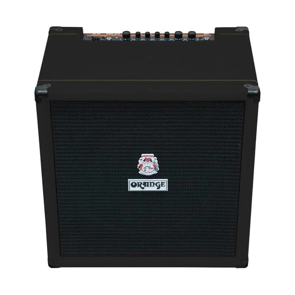 Orange Amps Crush Bass 50 1x12 50W Bass Combo Black Bundle w/Pig Hog Black Woven Instrument Cable, Power Cable and Liquid Audio Polishing Cloth - Image 4