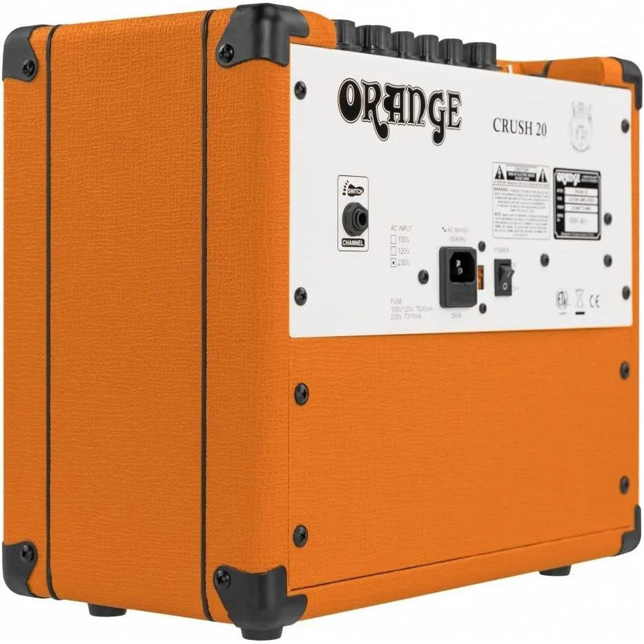 Orange Crush 20 20W 1x8 Guitar Combo Amp Bundle w/Pig Hog Woven Instrument Cable, Power Cable, 12X Picks, and Liquid Audio Polishing Cloth - Image 8