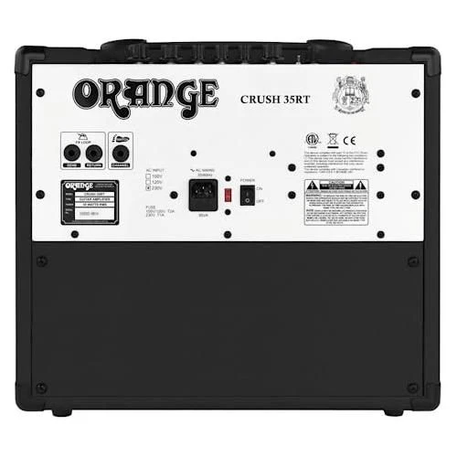 Orange Crush 35RT Guitar Combo Amplifier Bundle w/Pig Hog Black Instrument 10 Cable and Liquid Audio Polishing Cloth - Image 7