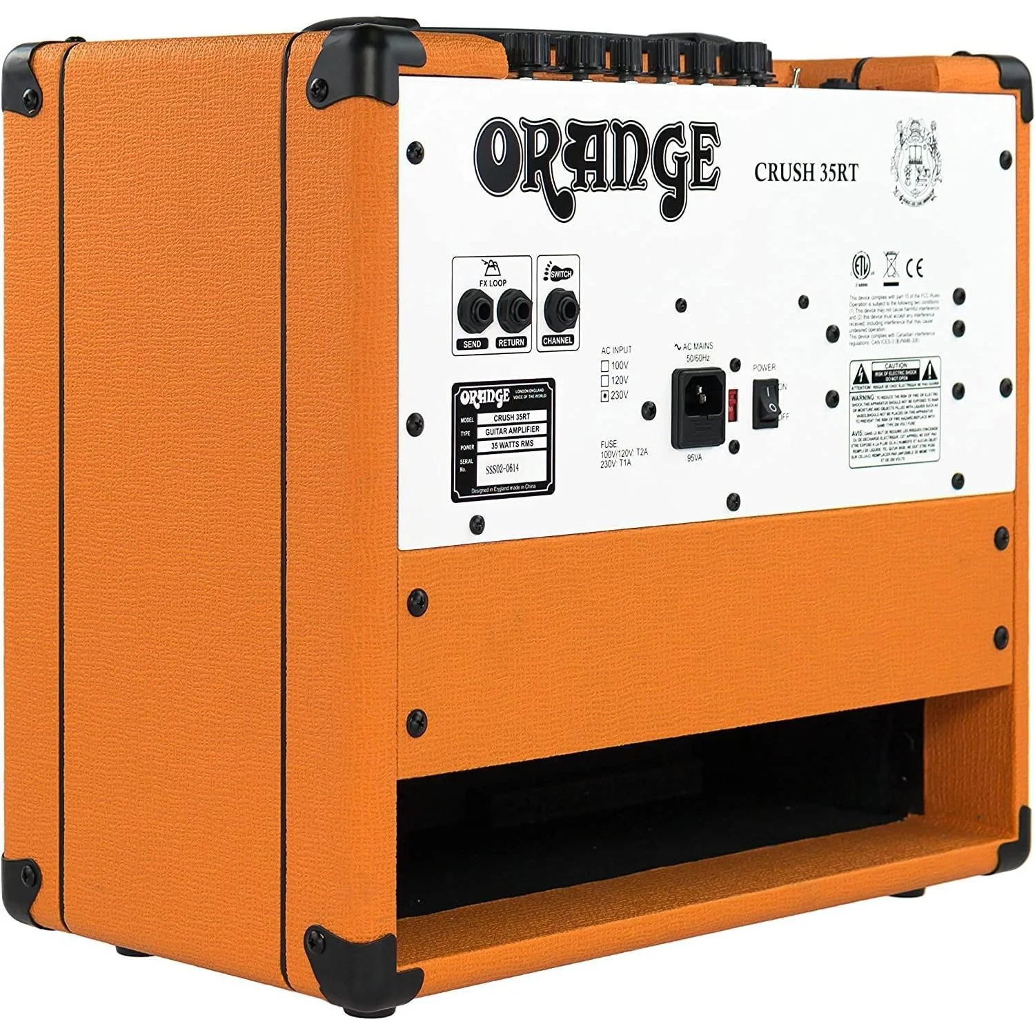 Orange Crush 35RT Guitar Combo Amplifier Bundle with Pig Hog 10ft Orange Woven Instrument Cable and Liquid Audio Polishing Cloth - Image 7